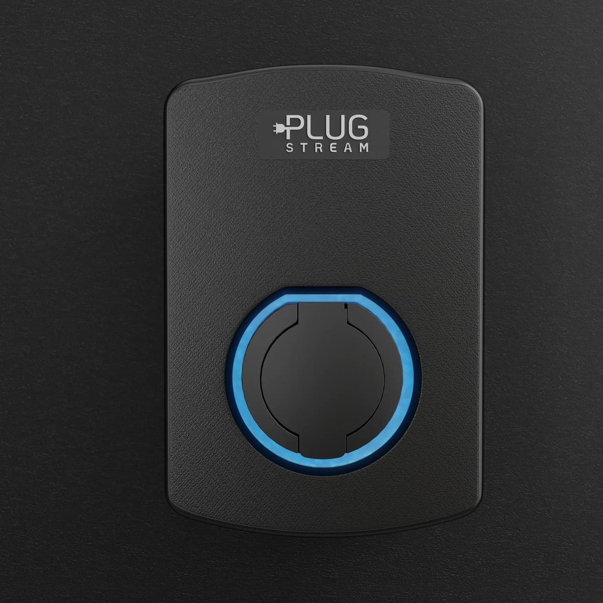 PlugStream EV charger front view