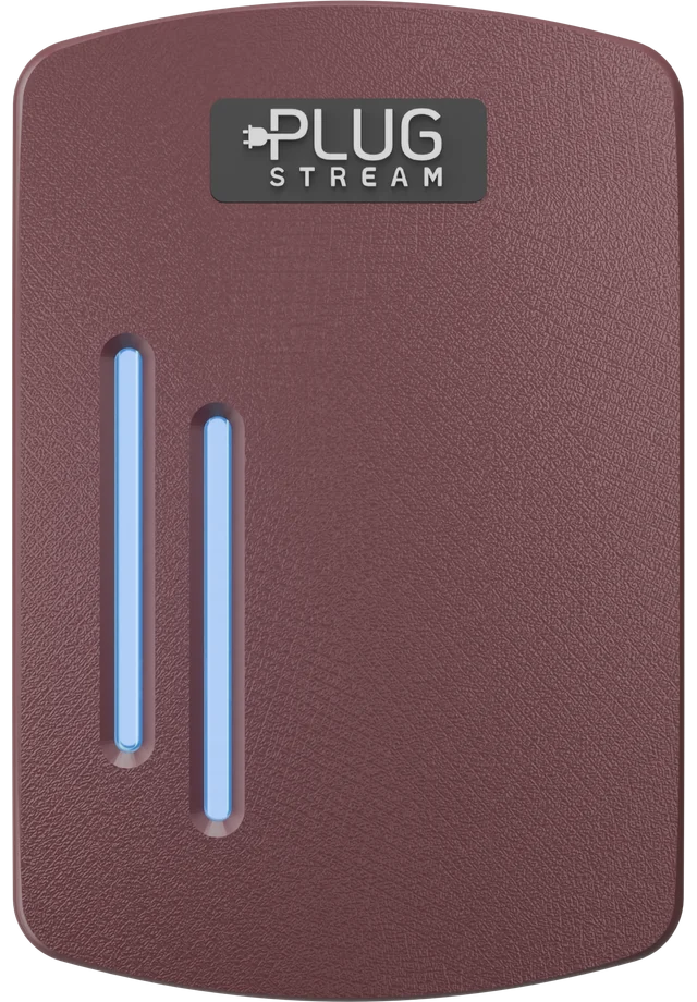 Dark Red PlugStream 7T face plate option